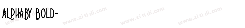 ALPHABY Bold字体转换
